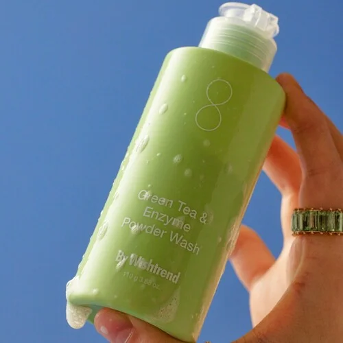By Wishtrend Пудра энзимная с зелёным чаем - Green tea & enzyme powder wash, 110г