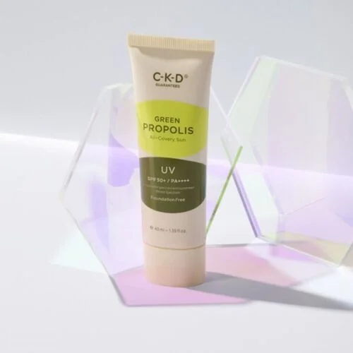CKD Крем солнцезащитный с прополисом тонирующий - Green propolis all-covery sun SPF50+PA++++, 40мл