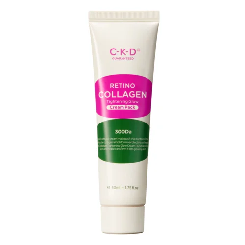 CKD Набор маска-пленка с ретинолом+кисть - Retino collagen small molecule 300 tightening cream, 50мл