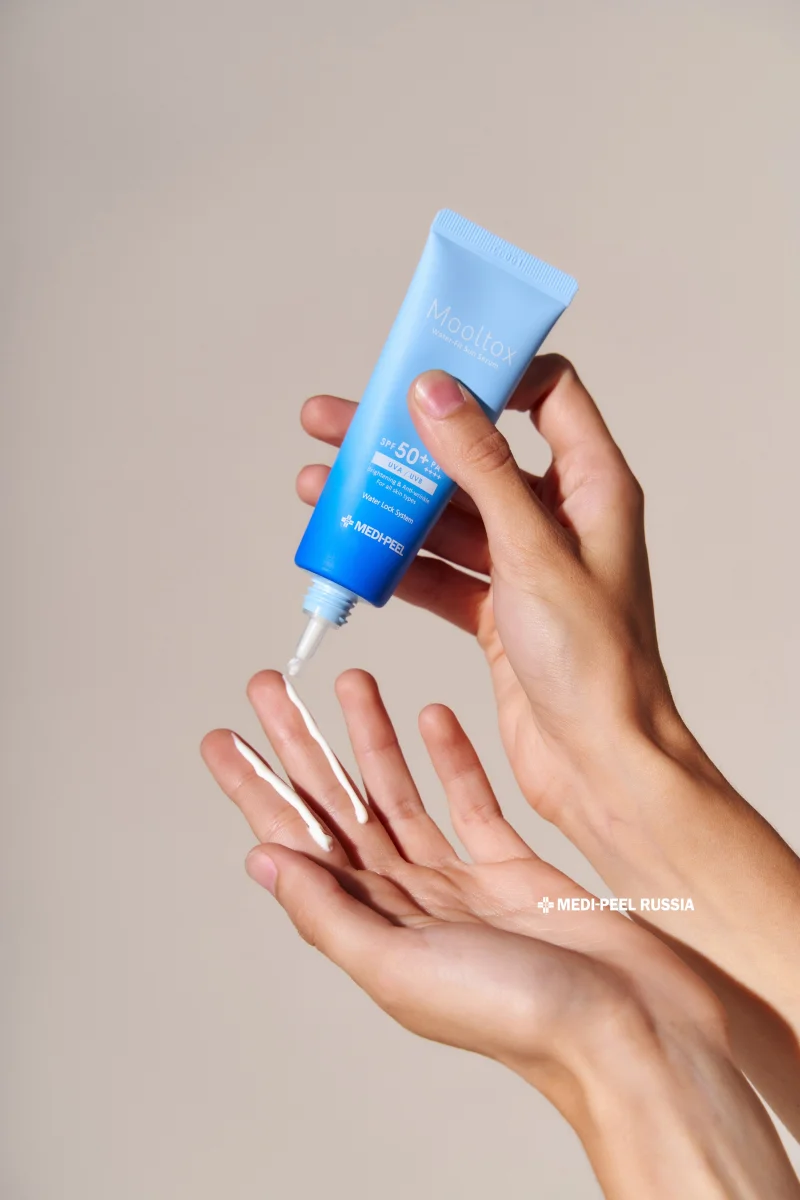 MEDI-PEEL Aqua Mooltox Water-Fit Sun Serum SPF 50+ PA++++ (50ml) Увлажняющая солнцезащитная сыворотка