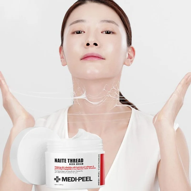 MEDI-PEEL Premium Collagen Naite Thread Neck Cream (100ml) Моделирующий крем для шеи и зоны декольте Naite Thread 2.0