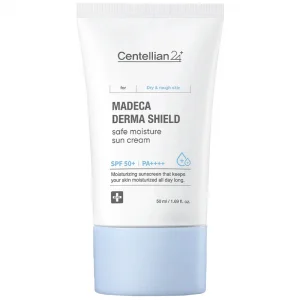Centellian24 Крем для лица солнцезащитный - Madeca derma shield safe moisture sun cream, 50мл