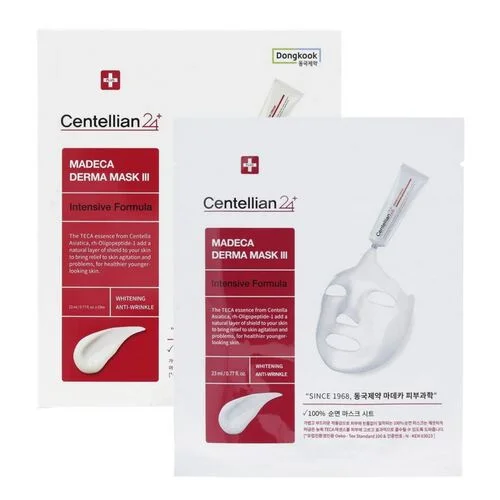 Centellian24 Маска тканевая интенсивная - Madeca derma mask III intensive formula, 23мл