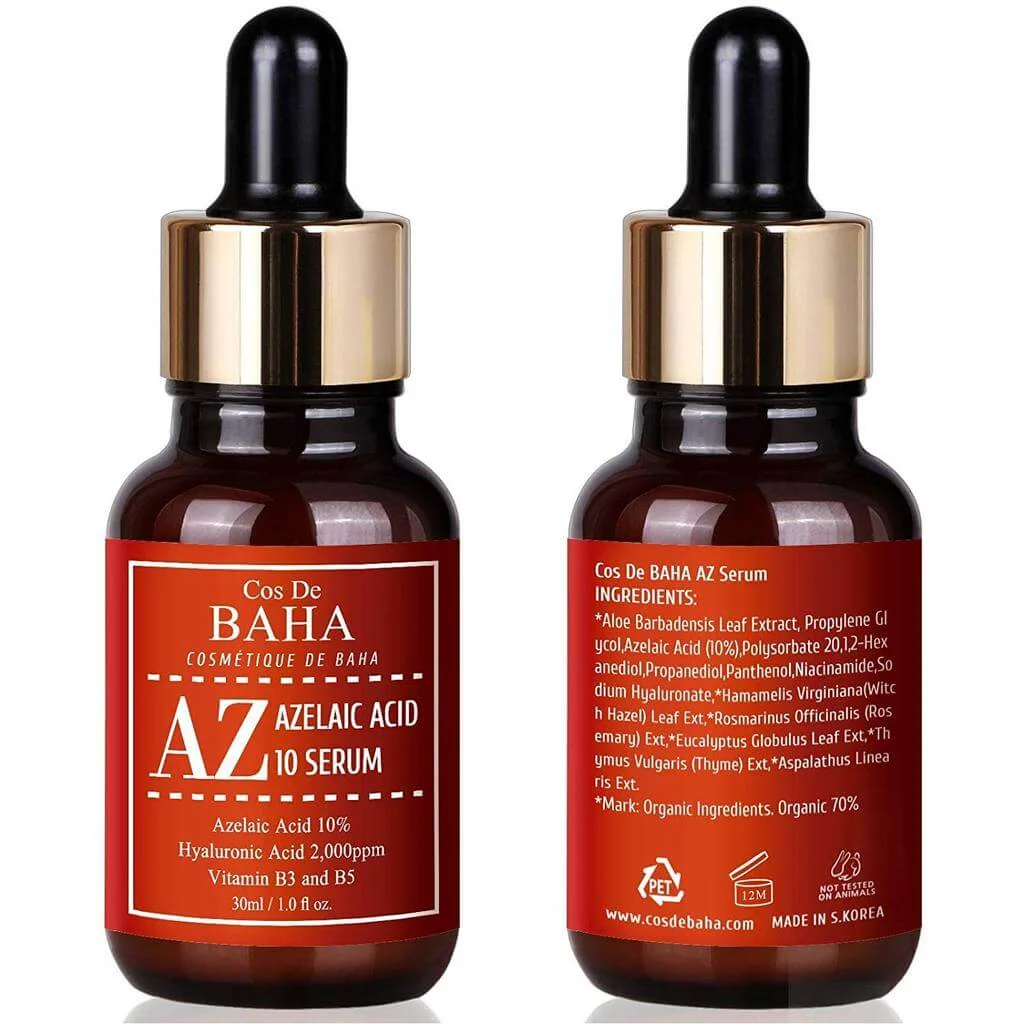 Cos De BAHA Сыворотка противовоспалительная с азелаиновой кислотой - Azelaic acid 10% serum AZ, 30мл