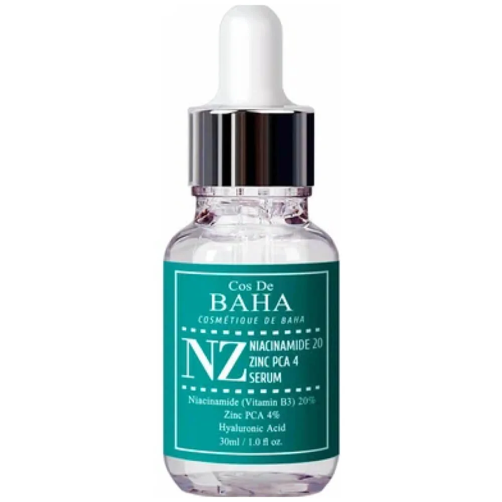 Cos De BAHA Сыворотка укрепляющая для сужения пор - Niacinamide 20 zinc pca 4 (NZ), 30мл