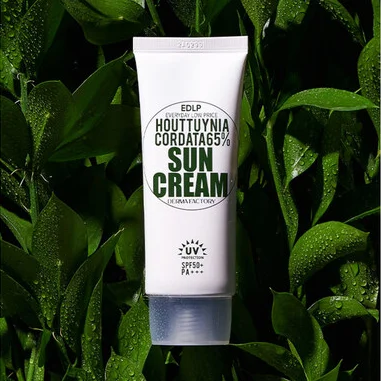Derma Factory Крем солнцезащитный с экстрактом хауттюйнии - Houttuynia cordata 65% sun cream, 50мл