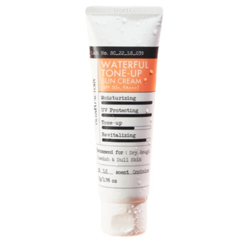 Derma Factory Крем солнцезащитный увлажняющий - Waterful tone-up sun cream SPF 50+ PA+++, 50мл
