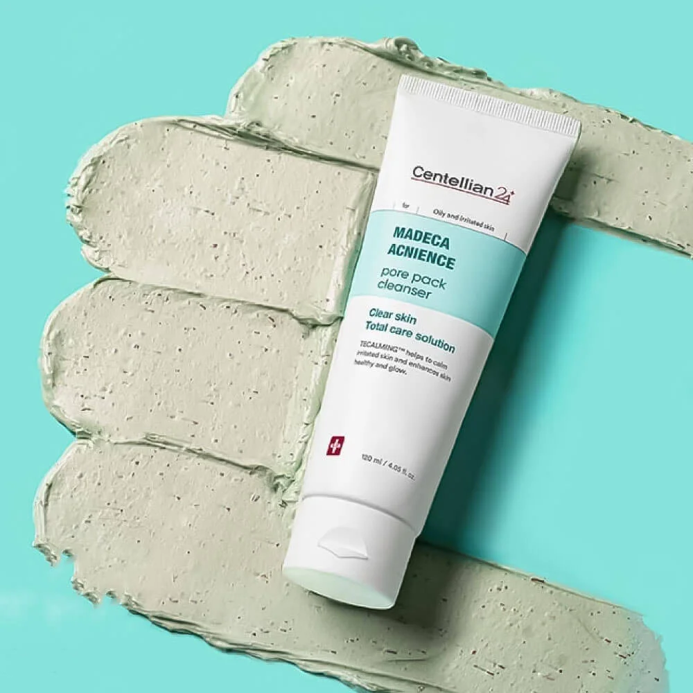 Centellian24 Экспресс-маска для лица очищающая поры - Madeca acnience pore pack cleanser, 120мл