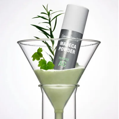 Centellian24 Пудра для лица успокаивающая с чайным деревом - Madeca powder tea tree AC, 6г