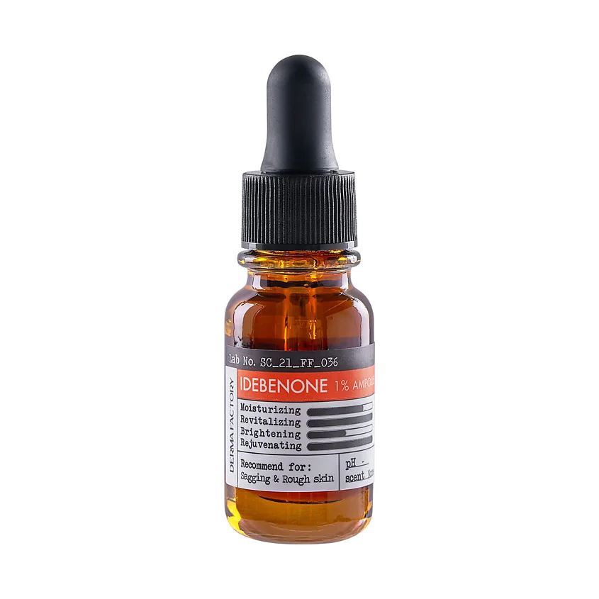 Derma Factory Ампула для лица антивозрастная с идебеноном - Idebenone 1% ampoule, 10мл