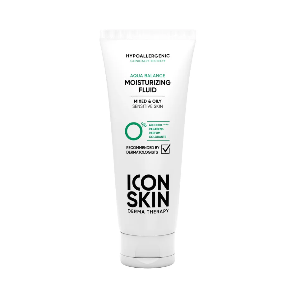 ICON SKIN Увлажняющий флюид для лица Aqua Balance / Aqua Balance Moisturizing Fluid, 75 мл