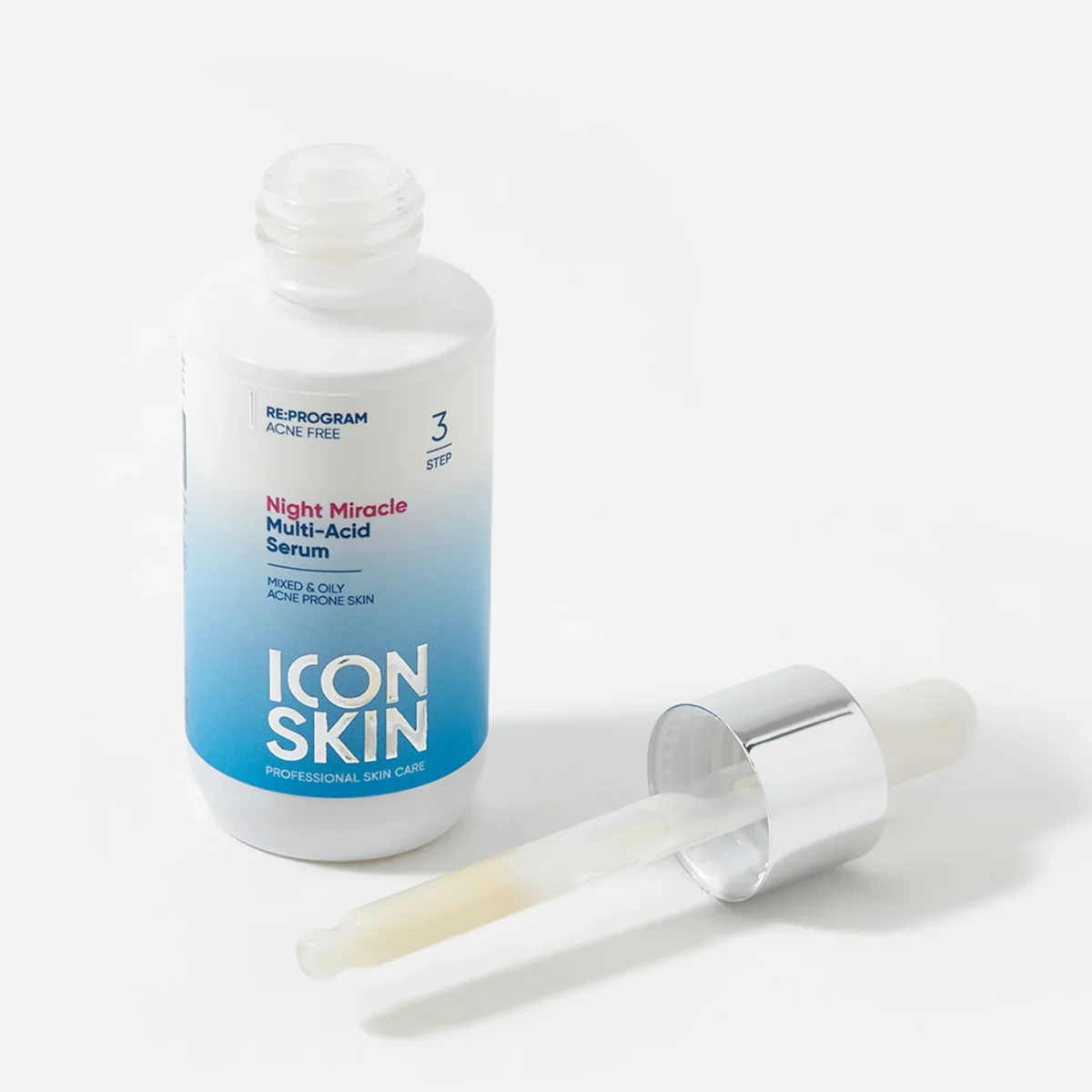 ICON SKIN Ночная мультикислотная сыворотка Night Miracle / Night Miracle Multi-Acid Serum, 30 мл