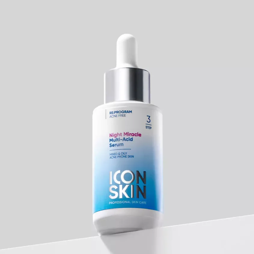 ICON SKIN Ночная мультикислотная сыворотка Night Miracle / Night Miracle Multi-Acid Serum, 30 мл