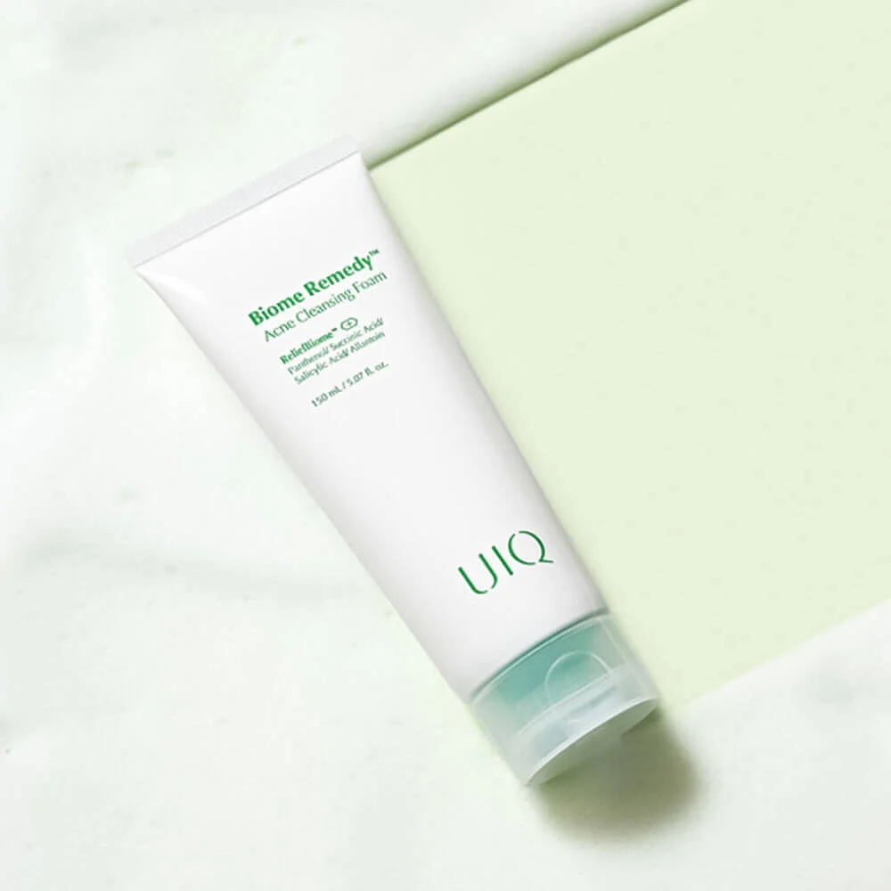 UIQ Очищающая пенка с постбиотиками против акне Biome Remedy Acne Cleansing Foam 150 мл