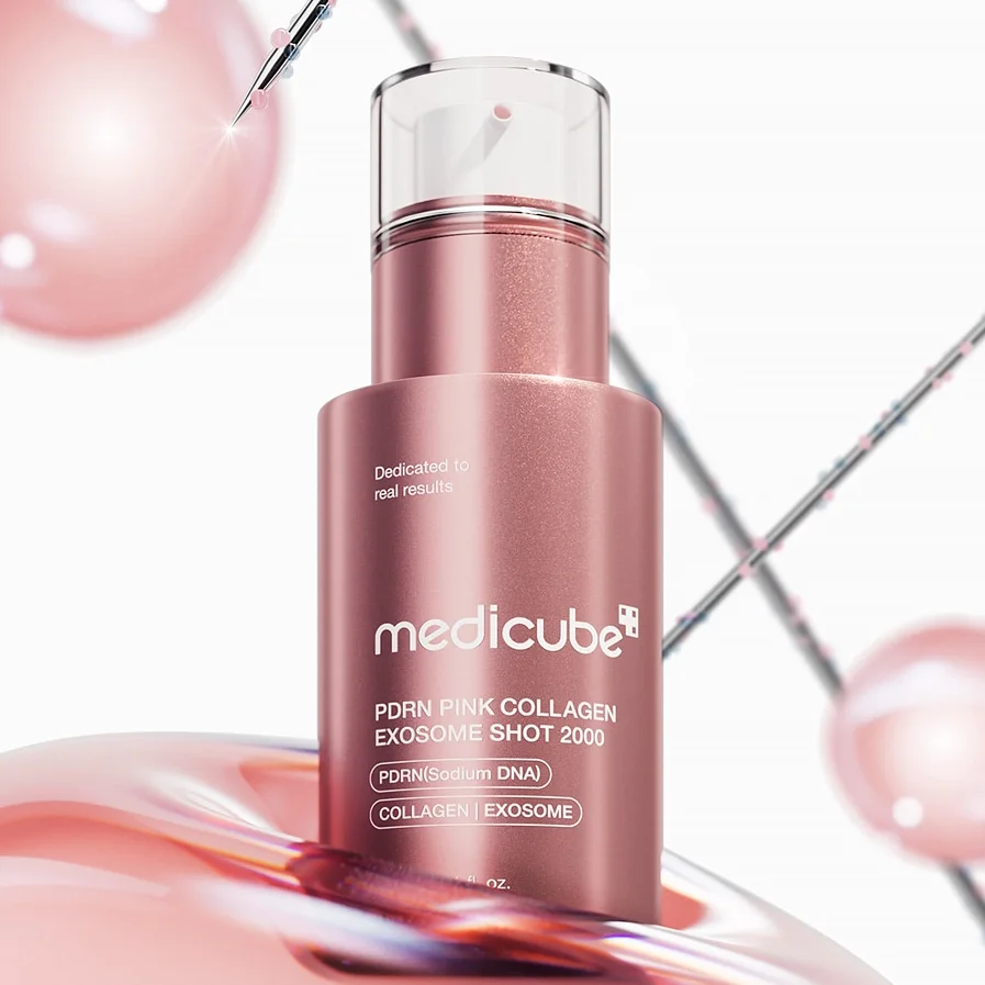 Medicube Сыворотка с микроиглами и экзосомами PDRN Pink Collagen Exosome Shot 2000 30мл