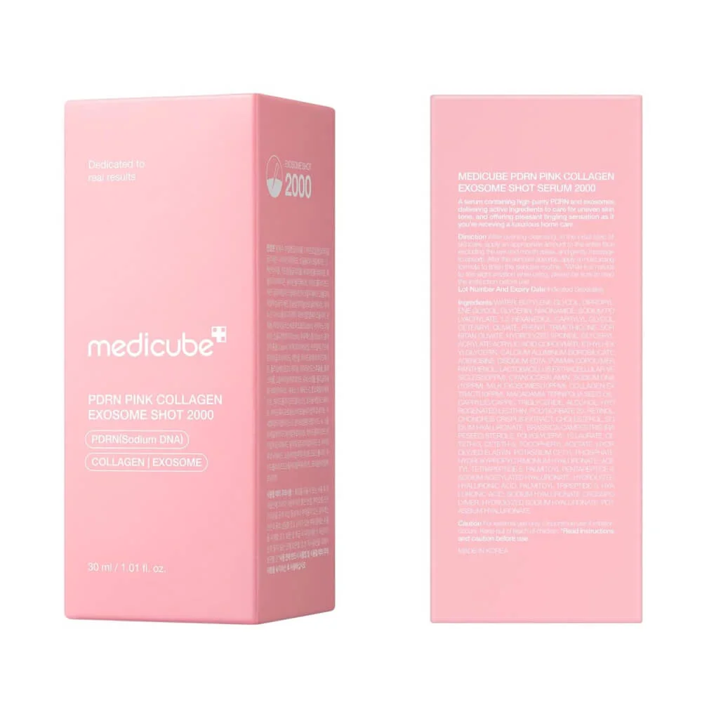Medicube Сыворотка с микроиглами и экзосомами PDRN Pink Collagen Exosome Shot 2000 30мл