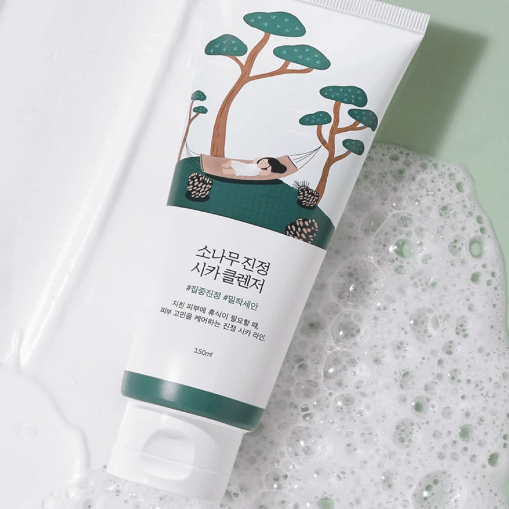 ROUND LAB Очищающая пенка с экстрактом сосны и центеллы Pine Calming Cica Cleanser 150 мл