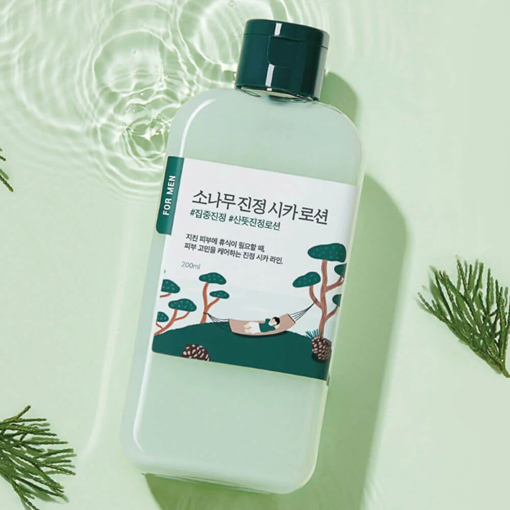 ROUND LAB Мужской увлажняющий лосьон с экстрактом сосны For Men Pine Calming Cica Lotion 200 мл