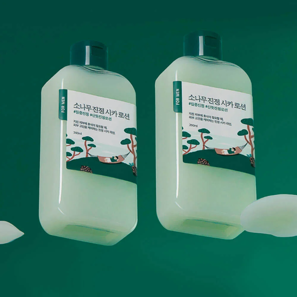ROUND LAB Мужской увлажняющий лосьон с экстрактом сосны For Men Pine Calming Cica Lotion 200 мл