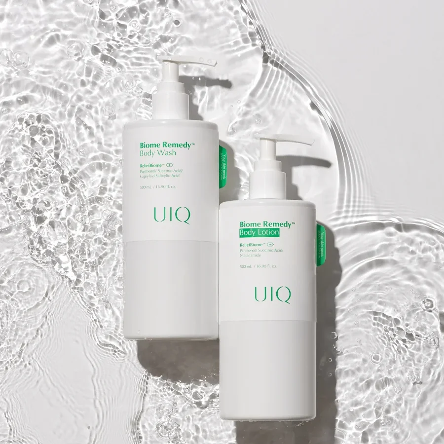 UIQ Легкий успокаивающий лосьон для тела с постбиотиками и пантенолом Biome Remedy Body Lotion 500 мл