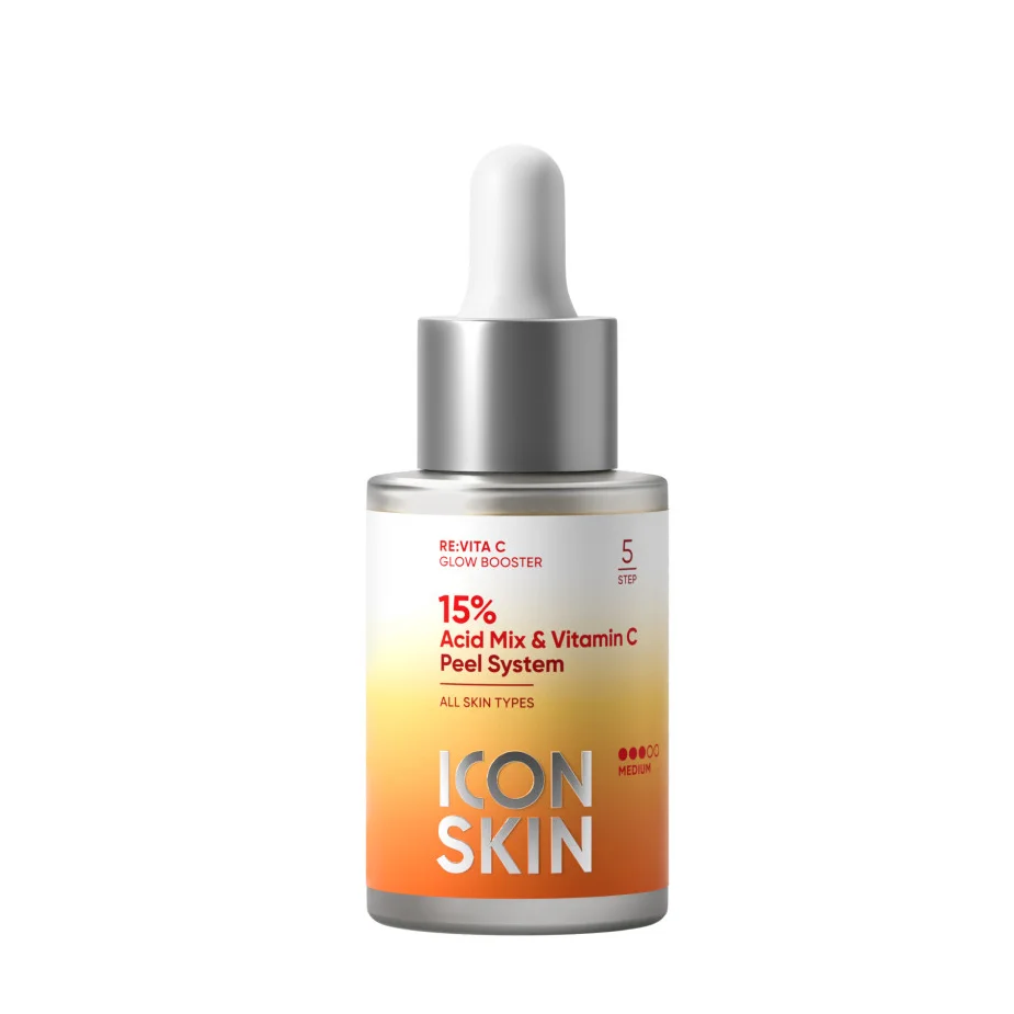 ICON SKIN 15% пилинг с витамином С / 15% Acid Mix & Vitamin C Peel system, 30 мл