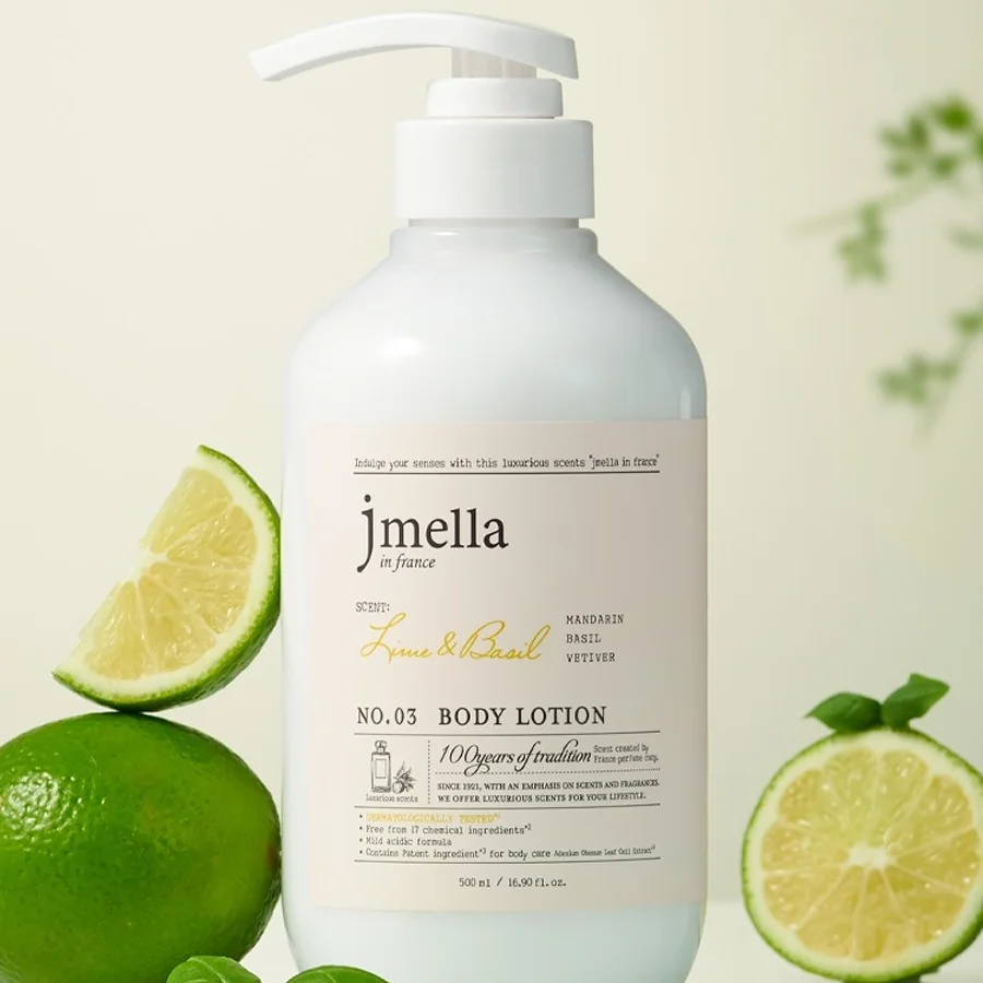 JMELLA Парфюмированный лосьон для тела In France Lime & Basil Body Lotion 500 мл