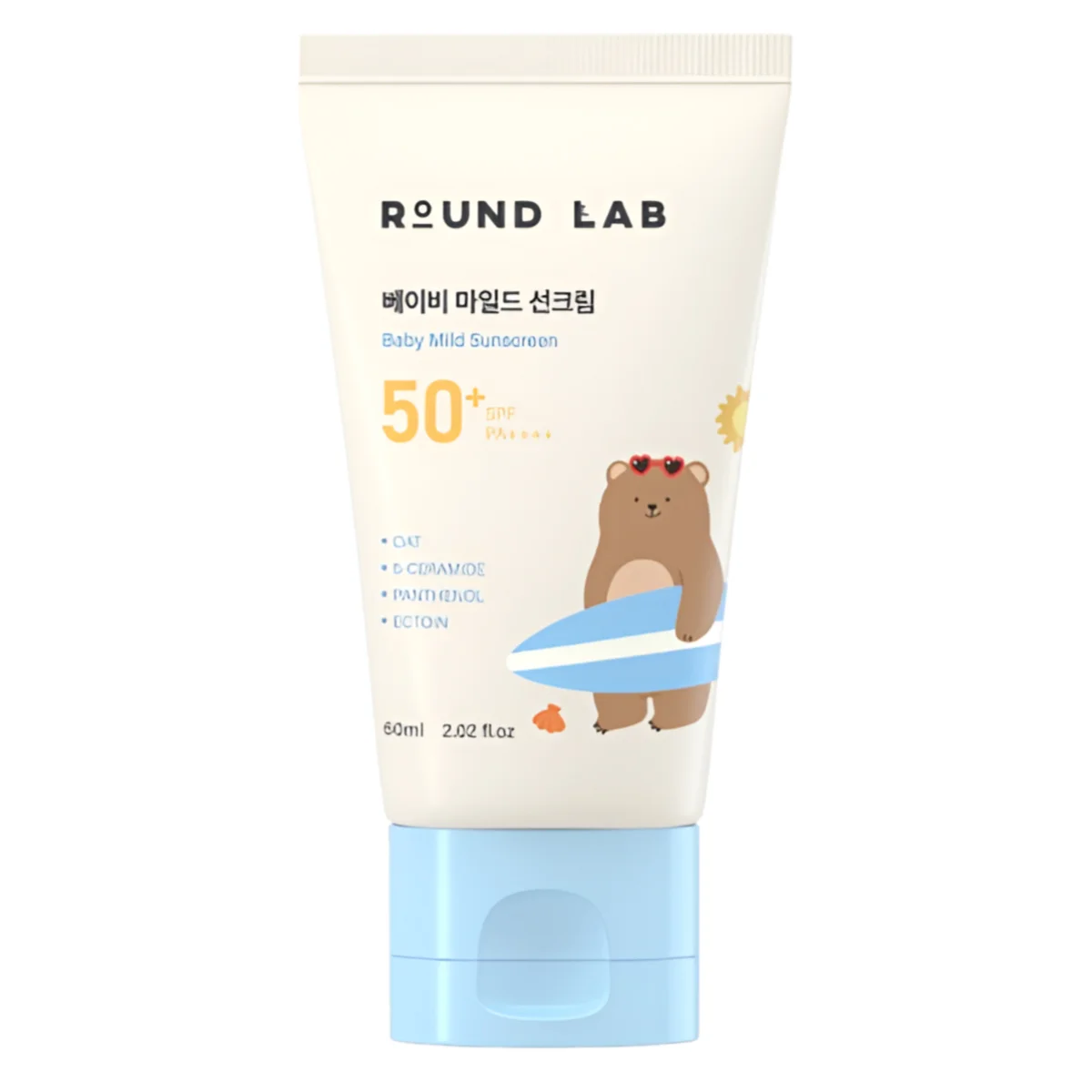 ROUND LAB Детский солнцезащитный крем Baby Mild Sunscreen SPF50+ PA++++ 60 мл