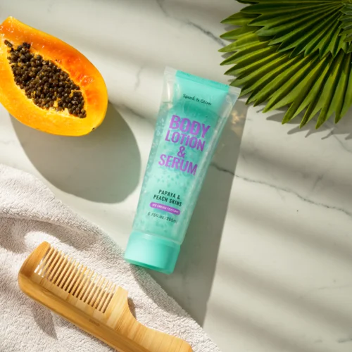 Spark'&Glow Лосьон для тела с ароматом папайи и персика - Body lotion papaya&peach skins, 200мл