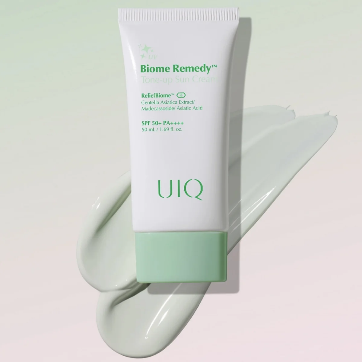 UIQ Тонирующий солнцезащитный крем с центеллой Biome Remedy Tone-up Sun Cream 50 мл