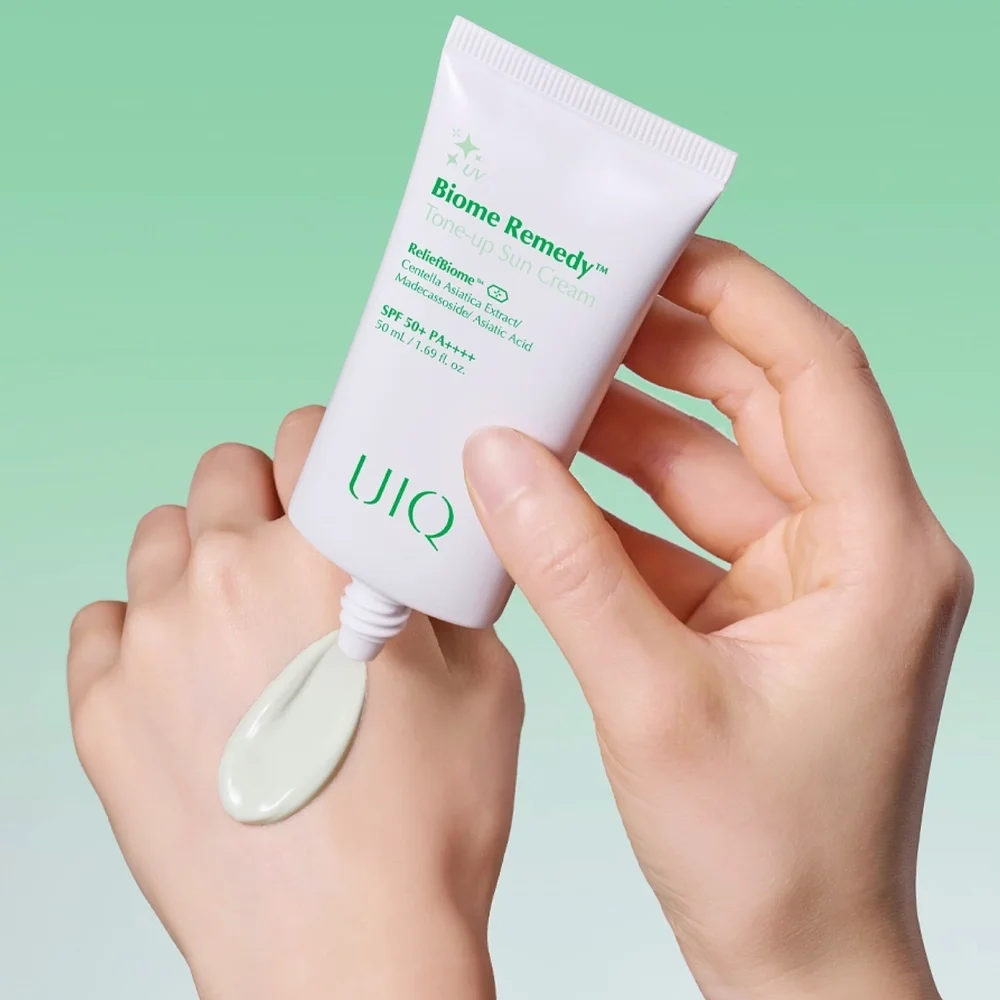 UIQ Тонирующий солнцезащитный крем с центеллой Biome Remedy Tone-up Sun Cream 50 мл