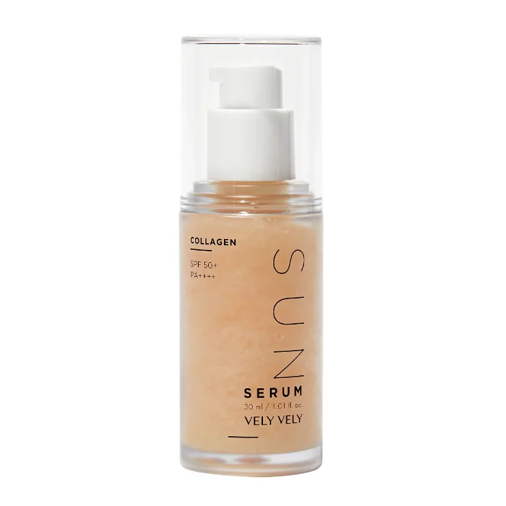 Vely Vely Коллагеновая солнцезащитная сыворотка Collagen Sun Serum SPF 50+ PA++++ 30 мл
