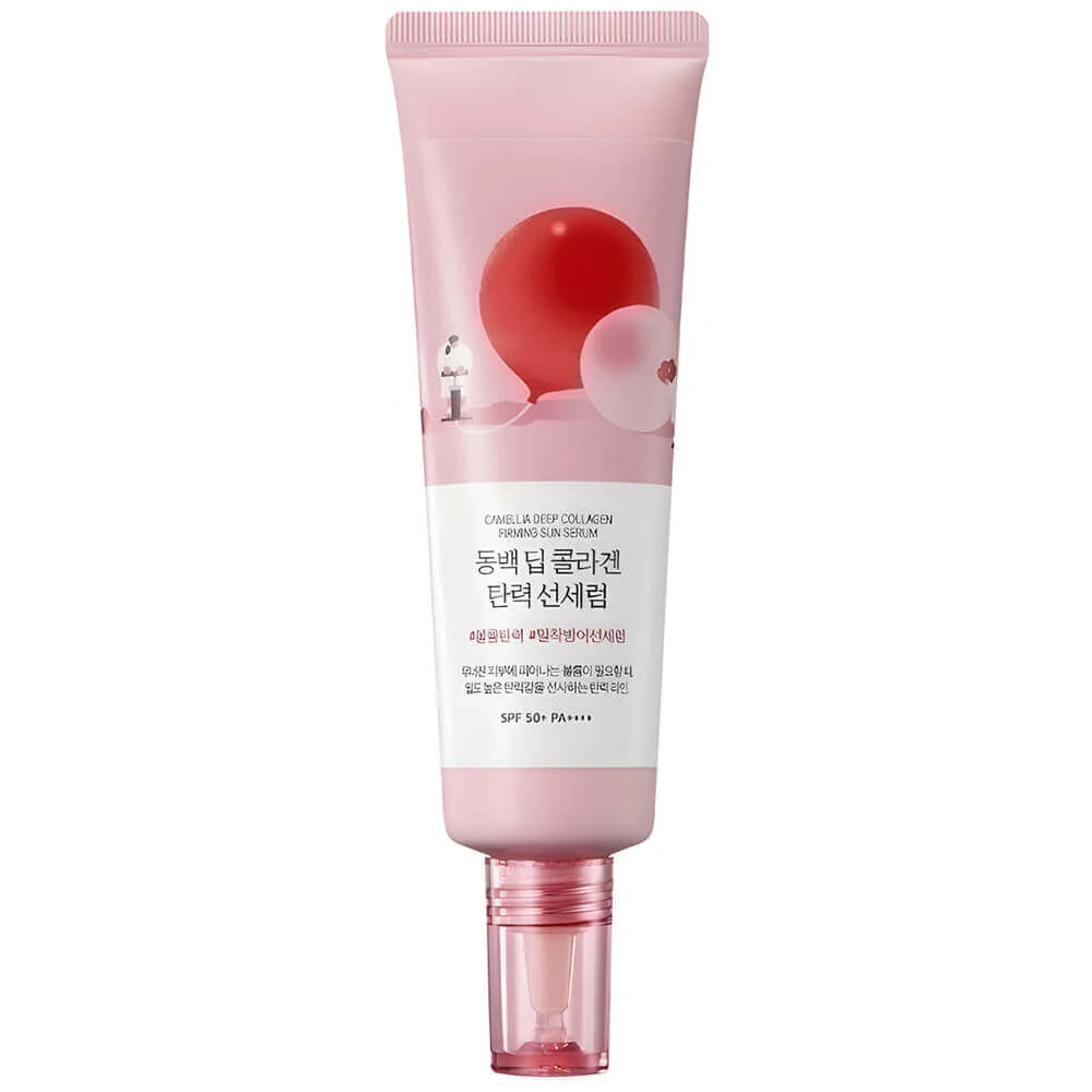 ROUND LAB Солнцезащитная сыворотка с коллагеном Camellia Deep Collagen Firming Sun Serum 50мл