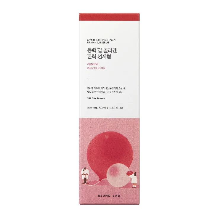 ROUND LAB Солнцезащитная сыворотка с коллагеном Camellia Deep Collagen Firming Sun Serum 50мл
