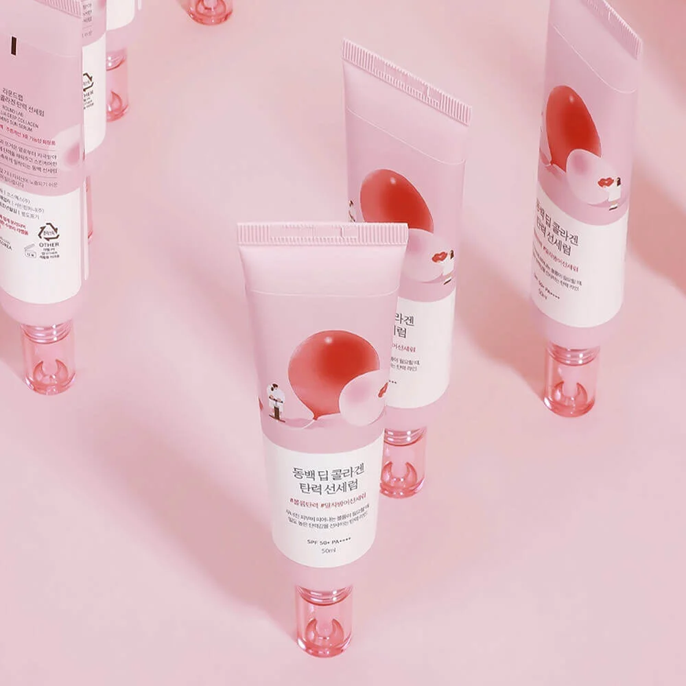 ROUND LAB Солнцезащитная сыворотка с коллагеном Camellia Deep Collagen Firming Sun Serum 50мл