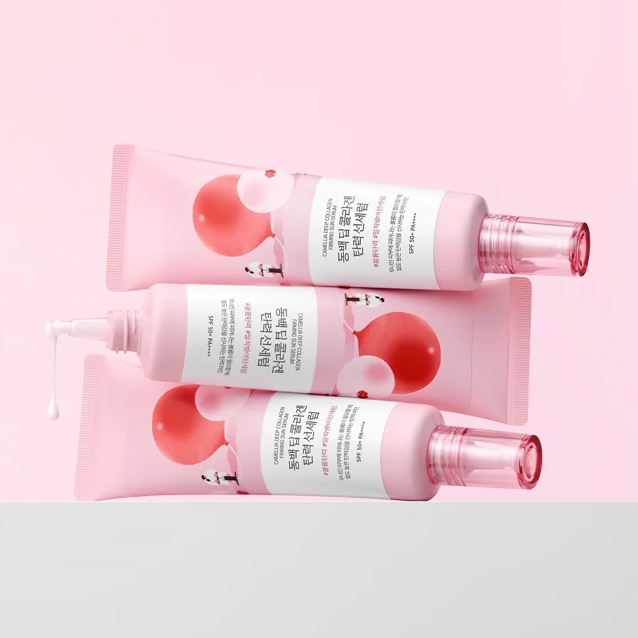 ROUND LAB Солнцезащитная сыворотка с коллагеном Camellia Deep Collagen Firming Sun Serum 50мл