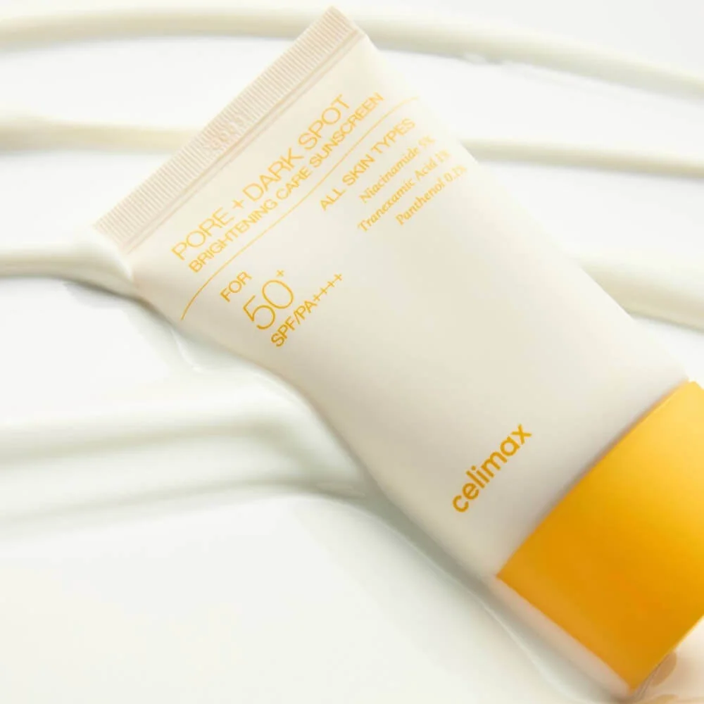 Celimax Крем солнцезащитный выравнивающий - Pore+dark spot brightening care SPF50+PA++++, 50мл