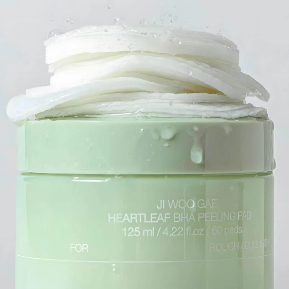 Celimax Отшелушивающие тонер-пэды с салициловой кислотой Ji Woo Gae Heartleaf BHA Peelind Pad 60 шт
