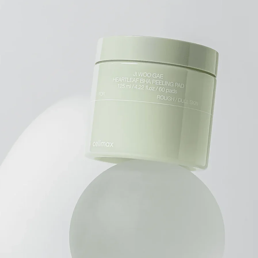 Celimax Отшелушивающие тонер-пэды с салициловой кислотой Ji Woo Gae Heartleaf BHA Peelind Pad 60 шт