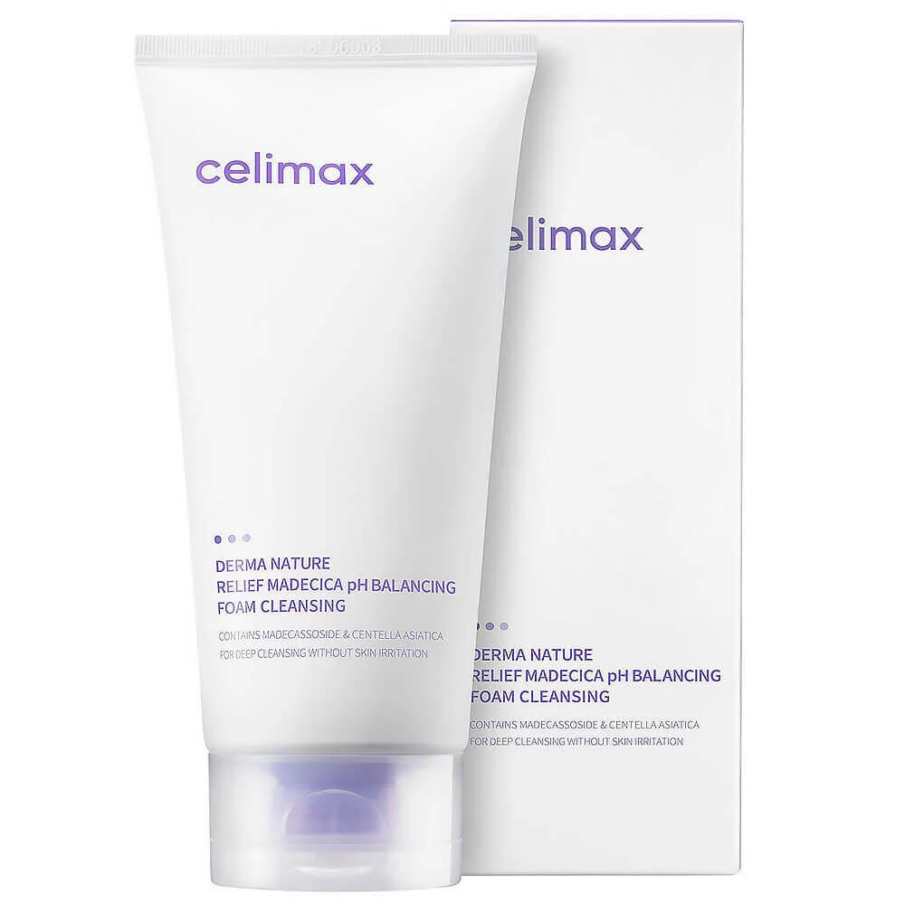 Celimax Слабокислотная очищающая пенка Derma Nature Relief Madecica pH Balancing Foam 150мл