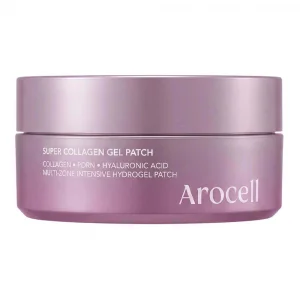 AROCELL Коллагеновые патчи для глаз с ПДРН, бакучиолом и пептидами Super Collagen Gel Patch 60 шт