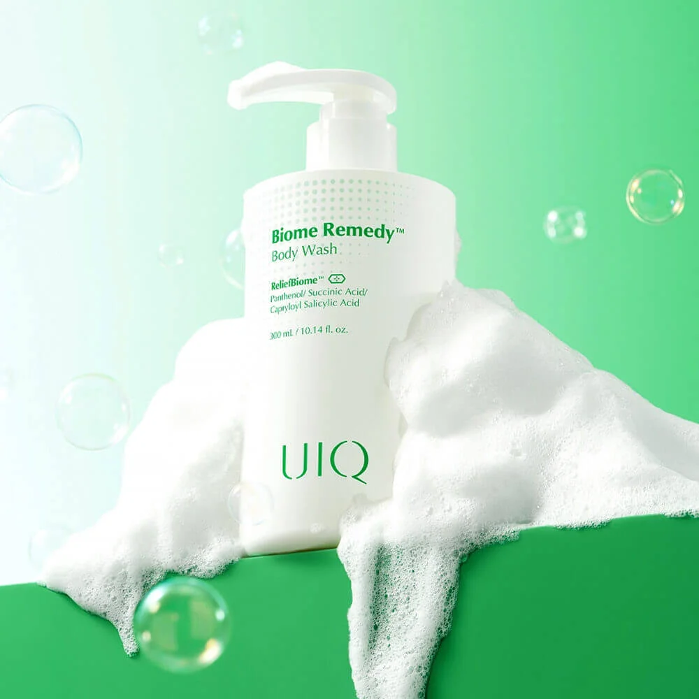 UIQ Мягкий обновляющий гель для душа с постбиотиками и LHA-кислотой Biome Remedy Body Wash 300 мл