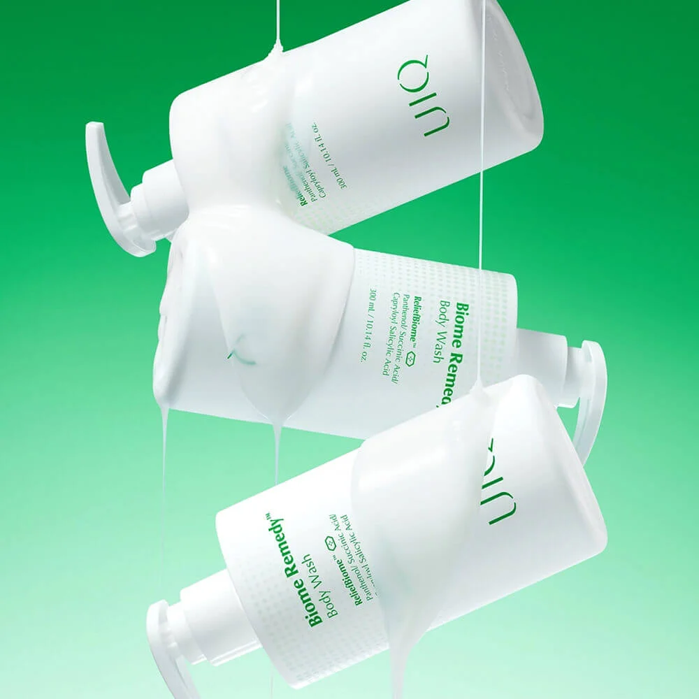 UIQ Мягкий обновляющий гель для душа с постбиотиками и LHA-кислотой Biome Remedy Body Wash 300 мл
