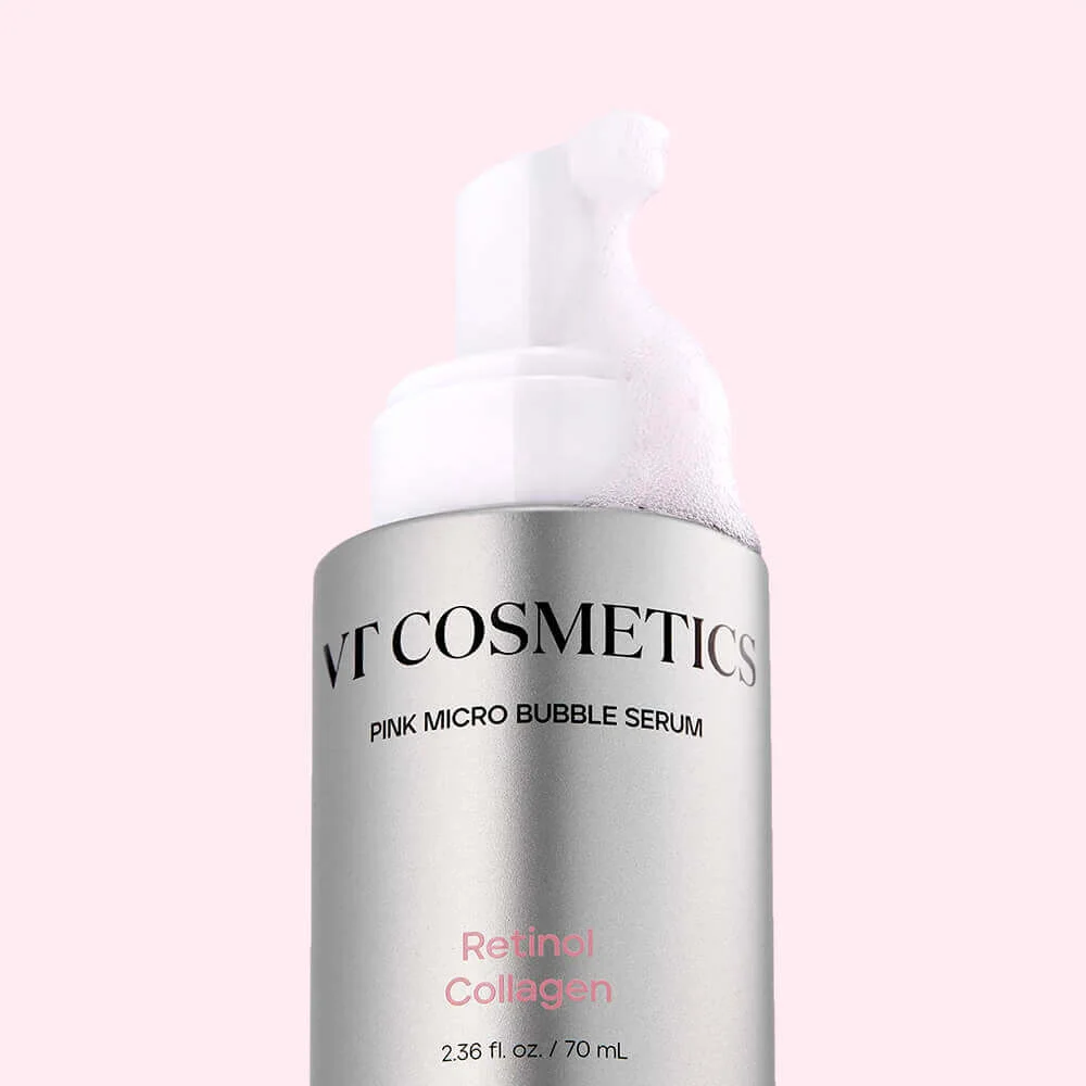 VT Cosmetics Пузырьковая сыворотка с ретинолом Retinol Collagen Pink Micro Bubble Serum 70мл