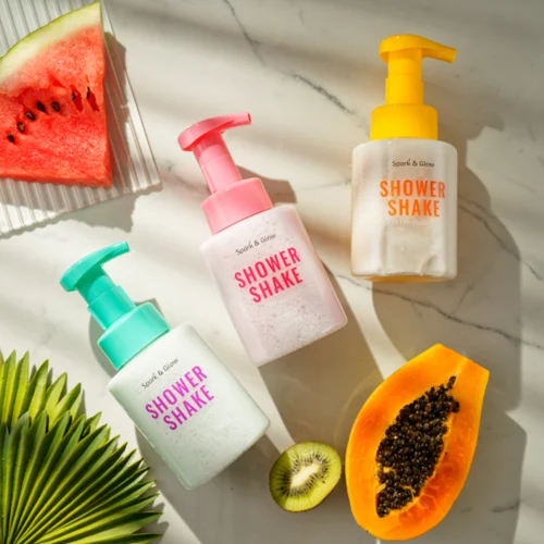 Spark'&Glow Гель-шейк для душа с ароматом арбуза и манго - Shower shake watermelon&mango, 300мл