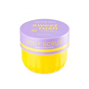 Spark'&Glow Скраб для тела с ароматом соленой карамели - Body scrub purple toffee scent, 400г