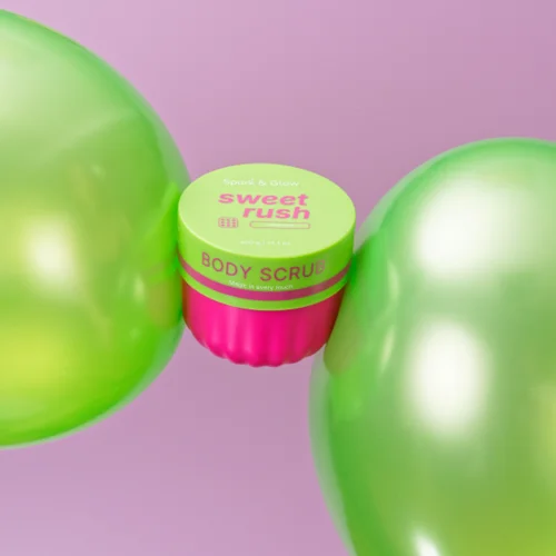 Spark'&Glow Скраб для тела с ароматом экзотических фруктов - Body scrub velvet haze scent, 400г