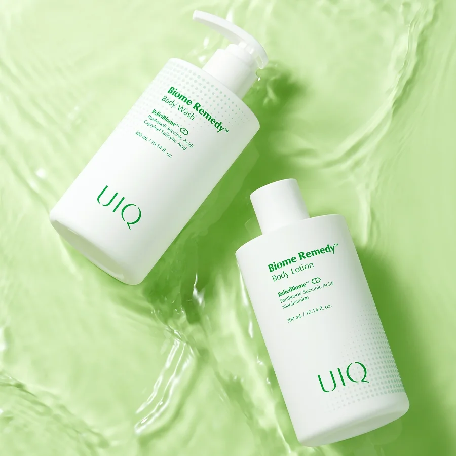 UIQ Легкий успокаивающий лосьон для тела с постбиотиками и пантенолом Biome Remedy Body Lotion 300мл